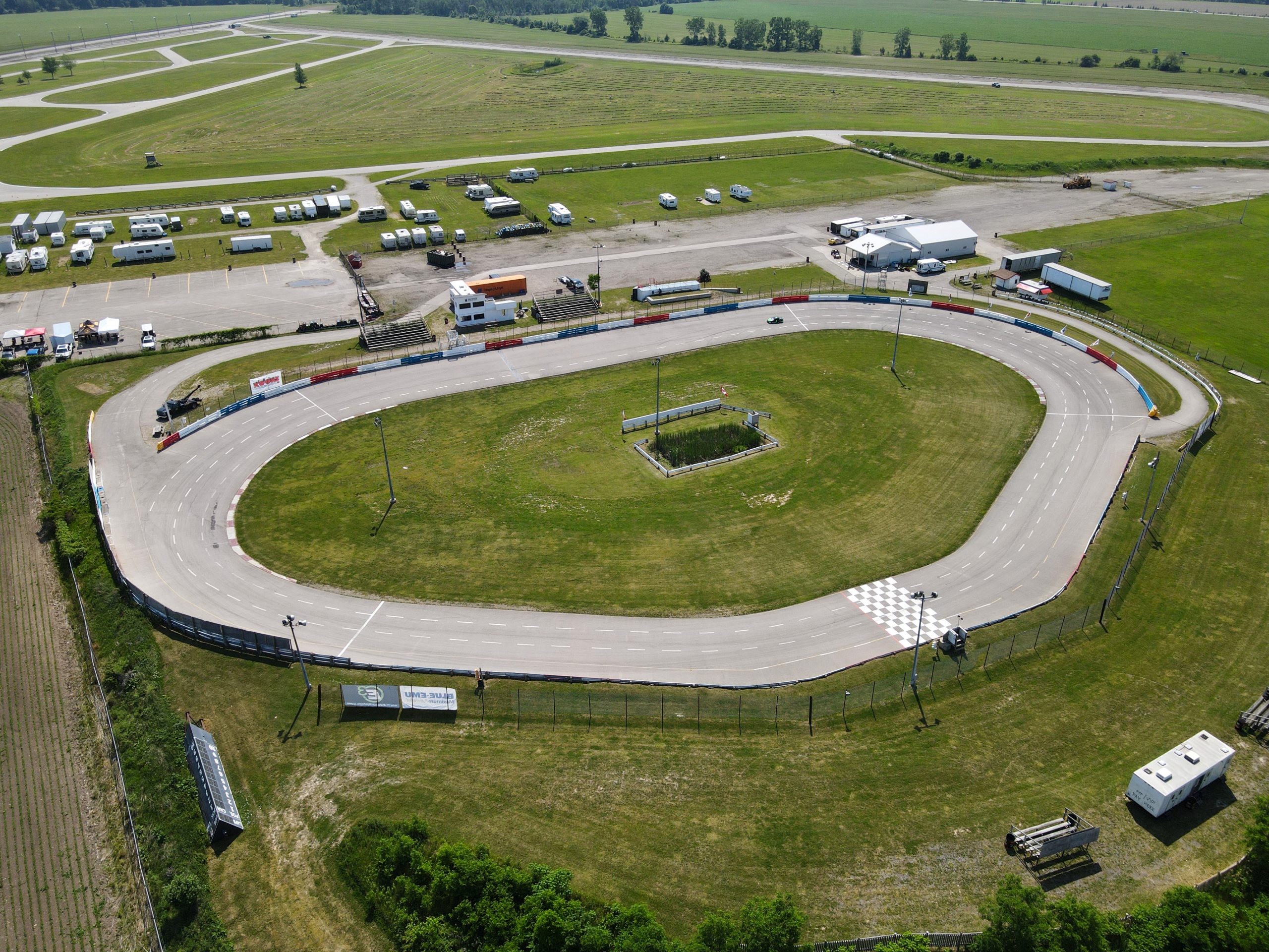 Aerial view of the track.