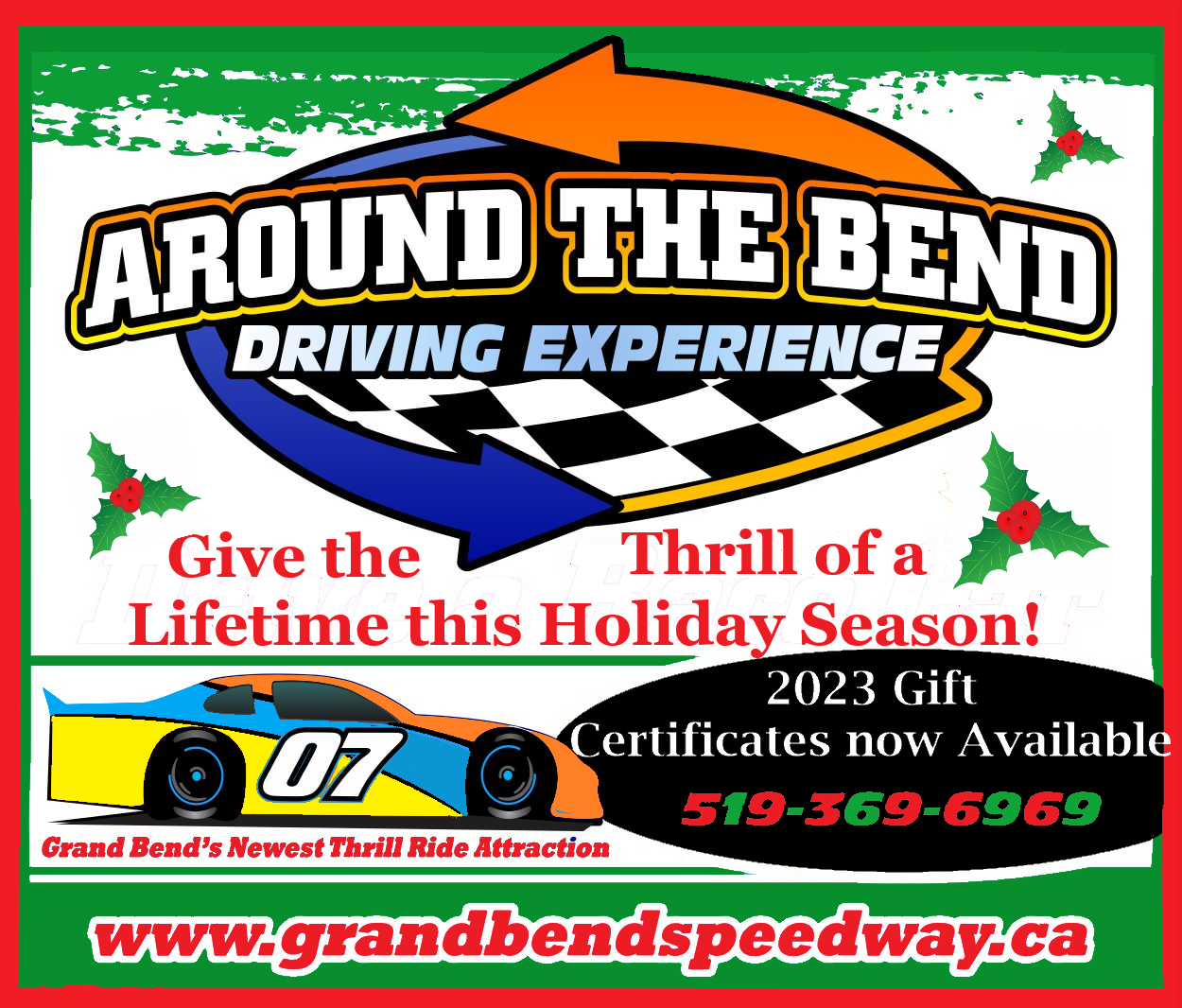 Around the Bend Driving Experience Gift Certificates Available! - Grand ...